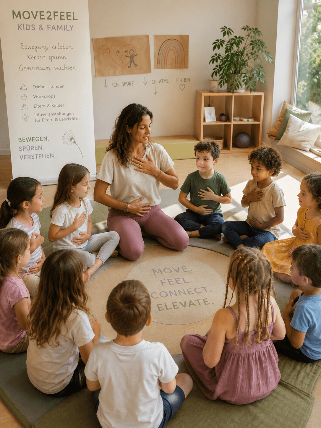 MOVE2FEEL Kids & Family session in a circle
